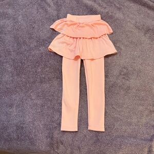 Pink Ruffled Kids Leggings